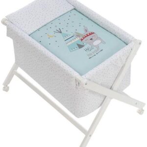 Interbaby Tipi Oso Σετ Λίκνο + Προίκα + Στρώμα Green 92082-58 92082-58