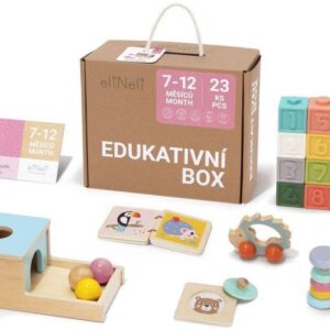 EliNeli Montessori Εκπαιδευτικό Κουτί σετ Παιχνιδιών για Μωρά 7-12 μηνών Eli Neli EN1109 EN1109