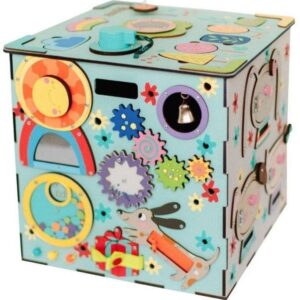 EliNeli Montessori Κύβος Δραστηριοτήτων με Led Blue Eli Neli EN1119 EN1119