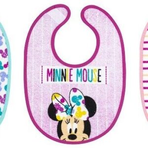 Interbaby Disney Σαλιάρα Σετ 3 Τεμ Πλαστικοποιημένη Pink MN-RIZO-VL20 MN-RIZO-VL20