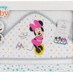 Interbaby Minnie Μπουρνούζι Κάπα Geo Grey/White MN024-18 MN024-18