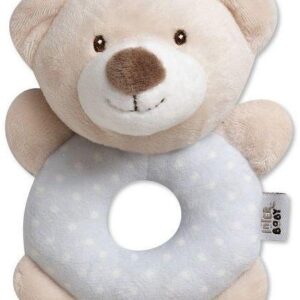 Interbaby Λούτρινο Αρκουδάκι Κουδουνίστρα Grey OSI06-31 OSI06-31