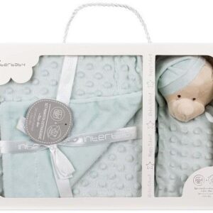 Interbaby Bear Κουβέρτα Αγκαλιάς 80X110 και Dou Dou Dark Green PD001GR PD001GR