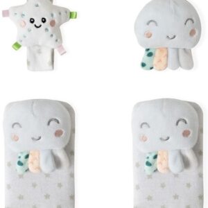 Interbaby Octopus Σετ 4 Τμχ Καλτσάκια και Περικάρπια Κουδουνίστρες PUL01 PUL01