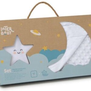 Interbaby Bubble Κουβέρτα Αγκαλιάς 80X110 και Λαμπάκι Νυκτός Blue SET26-01 SET26-01