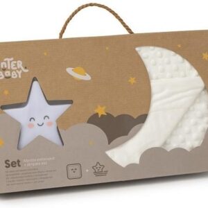 Interbaby Bubble Κουβέρτα Αγκαλιάς 80X110 και Λαμπάκι Νυκτός Beige SET26-05 SET26-05