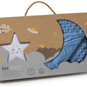 Interbaby Bubble Κουβέρτα Αγκαλιάς 80X110 και Λαμπάκι Νυκτός Navy Blue SET26-10 SET26-10
