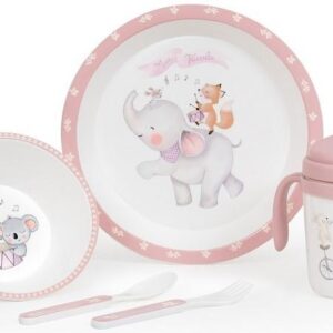 Interbaby Music Παιδικό Σετ Φαγητού Pink SET39-02 SET39-02