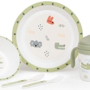 Interbaby Australia Παιδικό Σετ Φαγητού Green SET40-03 SET40-03