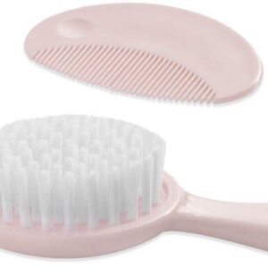 Interbaby Σετ Βούρτσα Χτένα Pink SET48-02 SET48-02