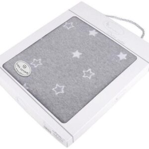 Interbaby Stars Κουβέρτα Αγκαλιάς Βαμβακερή Grey TO003-18 TO003-18