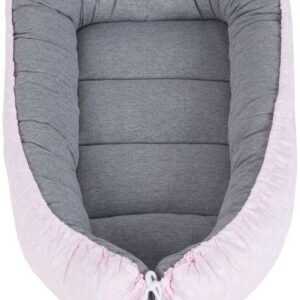 Tuttolina Πουά Βρεφική Φωλιά Γκρι-Ροζ TUK01-GPD TUK01-GPD