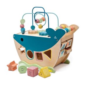 Svoora ξύλινο παιχνίδι δραστηριοτήτων με ασκήσεις προγραφής ”Φάλαινα” SVR03045