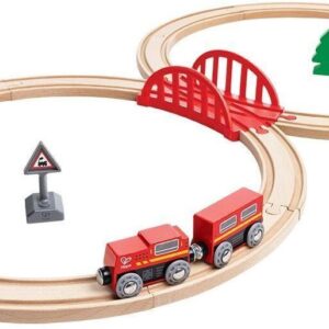 Hape Railway Ξύλινο Classic Figure 8 Τρένο Set E3793A