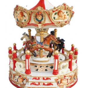 Spieluhrenwelt Carousel Κόκκινα αγγελάκια MMM-14198