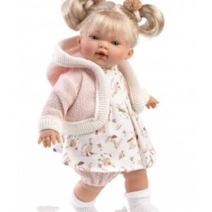 Llorens κούκλα ξανθιά ροζ φόρεμα 33cm LIO-33150