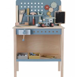 Ξυλινος Παγκος Εργασιας FSC Little Dutch Μπλε LD7079