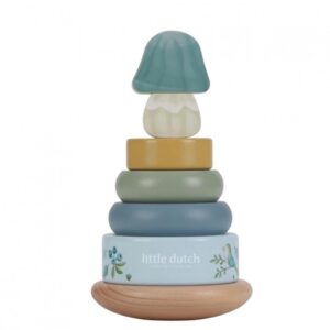 Little Dutch Ξύλινη πυραμίδα ταξινόμησης & ταλάντωσης Forest Friends LD7242