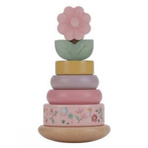 Little Dutch Ξύλινη πυραμίδα ταξινόμησης & ταλάντωσης Fairy Garden LD7342