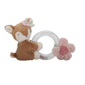 Little Dutch Υφασμάτινη κουδουνίστρα ελαφάκι με κρίκο Fairy Garden LD9014