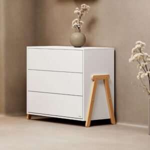 Casababy Palmer White Βρεφική Συρταριέρα Με 3 Συρτάρια 590390