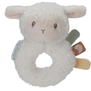 LITTLE DUTCH. Υφασμάτινη κουδουνίστρα Προβατάκι Little Farm LD8831