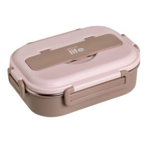 Ροζ Φαγητοδοχείο 1Lt | 3 Θέσεων 33-FC-9091