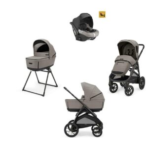 Πολυκαρότσι 3σε1 Aptica XT Quattro Tundra Beige με σκελετό Nero&παιδικό κάθισμα αυτοκινήτου Darwin Infant KA71S0TDB