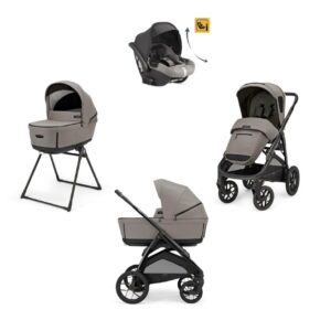 Πολυκαρότσι 3σε1 Aptica XT Quattro Tundra Beige με σκελετό Nero&παιδικό κάθισμα αυτοκινήτου Darwin Infant Recli KA72S0TDB