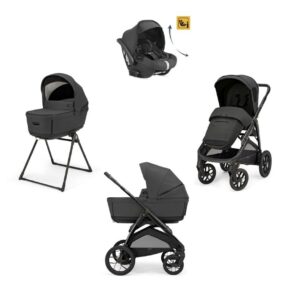 Πολυκαρότσι 3σε1 Aptica XT Quattro Magnet Grey με σκελετό Nero&παιδικό κάθισμα αυτοκινήτου Darwin Infant Reclin KA72S0MGG