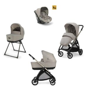 Πολυκαρότσι 3σε1 Electa Quattro BatteryBeige σκελετό Iridio Black και παιδικό κάθισμα αυτοκινήτου Darwin Infant KA51S0BTB