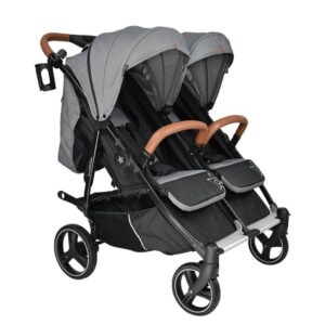 BEBESTARS ΚΑΡΟΤΣΙ ΔΙΔΥΜΩΝ DOUBLE TROUBLE GREY 7901-186