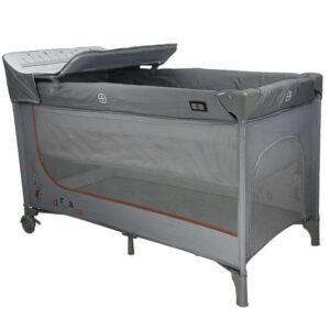 BEBESTARS ΠΑΡΚΟΚΡΕΒΑΤΟ DREAMER 2 ΕΠΙΠΕΔΑ & ΑΛ/ΡΑ GREY 887-186