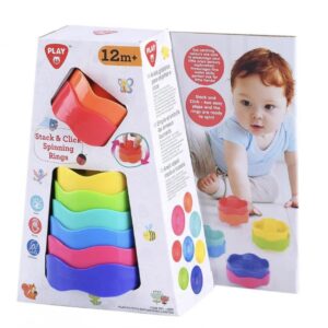 Playgo Πυραμίδα Stack & Click Spinning Rings PLG2362