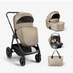 Kikka Boo Modena Καροτσάκι 3σε1 με Καλαθούνα & Κάθισμα Αυτοκινήτου Beige 31001010225