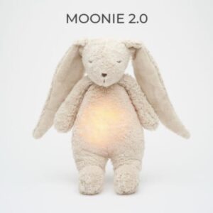 MOONIE 2.0: Επαναφορτιζόμενο βοήθημα ύπνου με ηχογράφηση & αισθητήρα κλάματος – Οργανικό βαμβάκι Sand Bunny K-KSA2