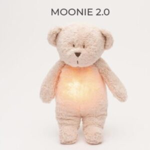 MOONIE 2.0: Επαναφορτιζόμενο βοήθημα ύπνου με ηχογράφηση & αισθητήρα κλάματος – Οργανικό βαμβάκι Rose M-MRO2