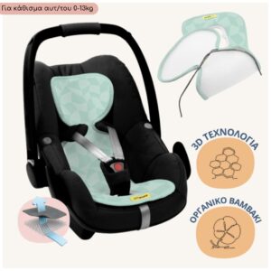 Aeromoov Αντι-ιδρωτικό κάλυμμα Air Layer 0-13kg για κάθισμα αυτοκινήτου - Group 0 Cute Cubes AL-0-CC