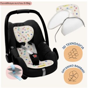 Aeromoov Αντι-ιδρωτικό κάλυμμα Air Layer 0-13kg για κάθισμα αυτοκινήτου - Group 0 Funny Shapes AL-0-FS