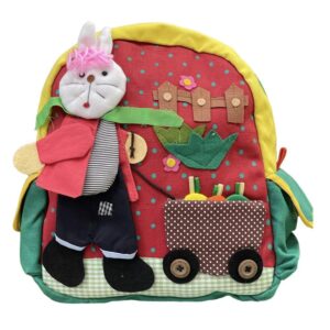 Childrenland τσάντα πλάτης πολύχρωμη Λαγουδάκι CH0819