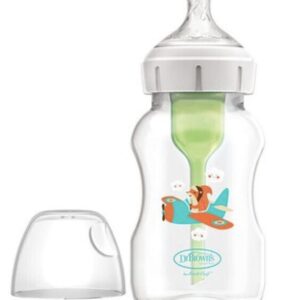 Dr Brown s Μπιμπερό Options+ Πλαστικό με Φαρδύ Λαιμό Options+ 330ml Σκίουρος WB111001