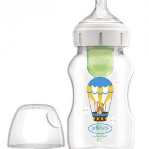 Dr Brown s Μπιμπερό Options+ Πλαστικό με Φαρδύ Λαιμό Options+ 330ml Κουνελάκι WB111002