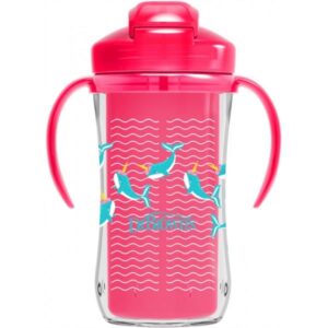 Dr Brown s Κύπελλο θερμός με καλαμάκι 300 ml Φαλαινάκια TC01201