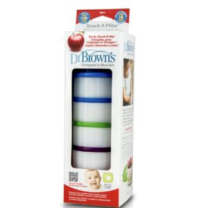 DR BROWN’S - Snack A Pillar 4 Κυπελάκια Αποθήκευσης Φαγητού 6m+ 4pcs 13/765