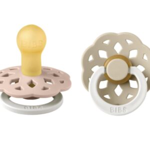 Bibs Πιπίλες Boheme Round 2τμχ Latex No1 Blush Vanilla 230123