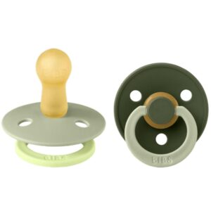 Bibs Πιπίλες Colour Fusion 2τμχ Latex No2 6m+ Sage/Hunter Green 12028104