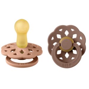 Bibs Πιπίλες Boheme Round 2τμχ Latex No2(6-12M) peach woodstuck 240108