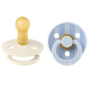 Bibs Πιπίλες Studio Colour 2τεμ No2 Block Baby Blue Dusty Blue 12022103