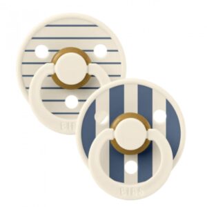 Bibs Πιπίλες Studio Colour 2τεμ No2 Pin Ivory Steel Blue Mix 12015105