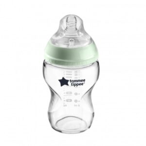 Tommee Tippee Γυάλινο Μπιμπερό Closer to Nature Κατά των Κολικών με Θηλή Σιλικόνης 250ml για 0+ μηνών - Mint 42243890